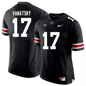 Men's Ohio State Buckeyes #17 Danny Vanatsky Black Nike NCAA College Football Jersey Athletic MBC7044KX